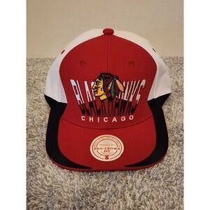 Mitchell & Ness Chicago Blackhawks NHL Retrodome Adjustable Snapback Hat Cap NWT